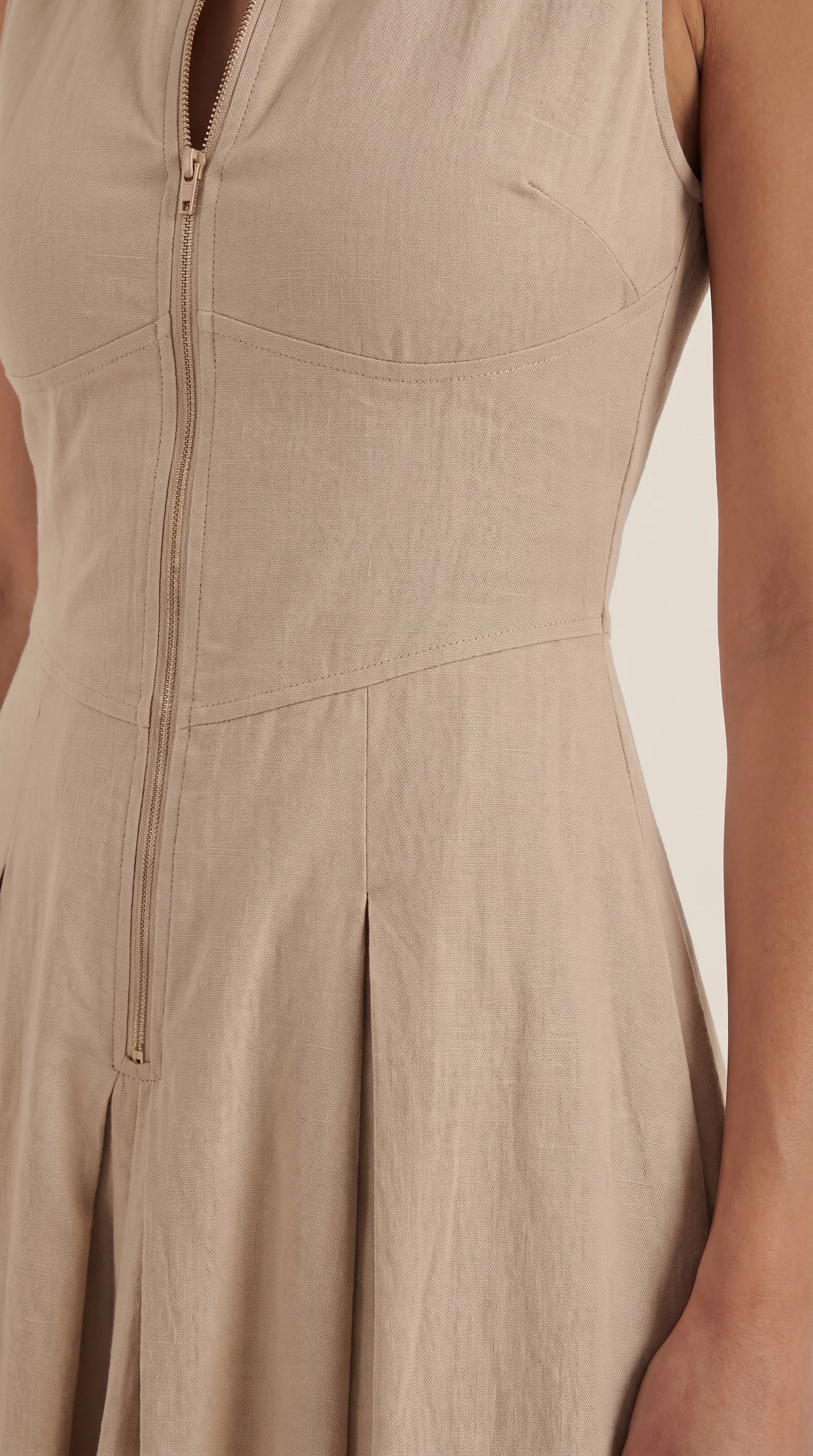 Midi-Kleid mit A-Linie