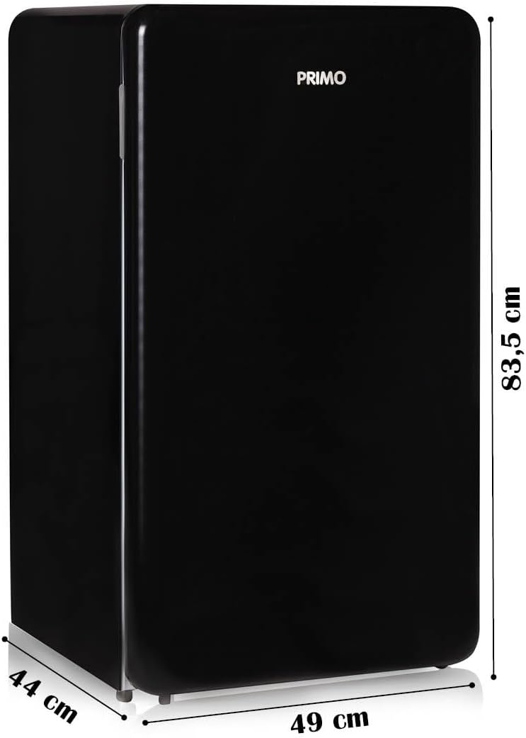 PRIMO PR151RKZ Réfrigérateur Table Top Rétro - Pose Libre - 93L - E - Noir