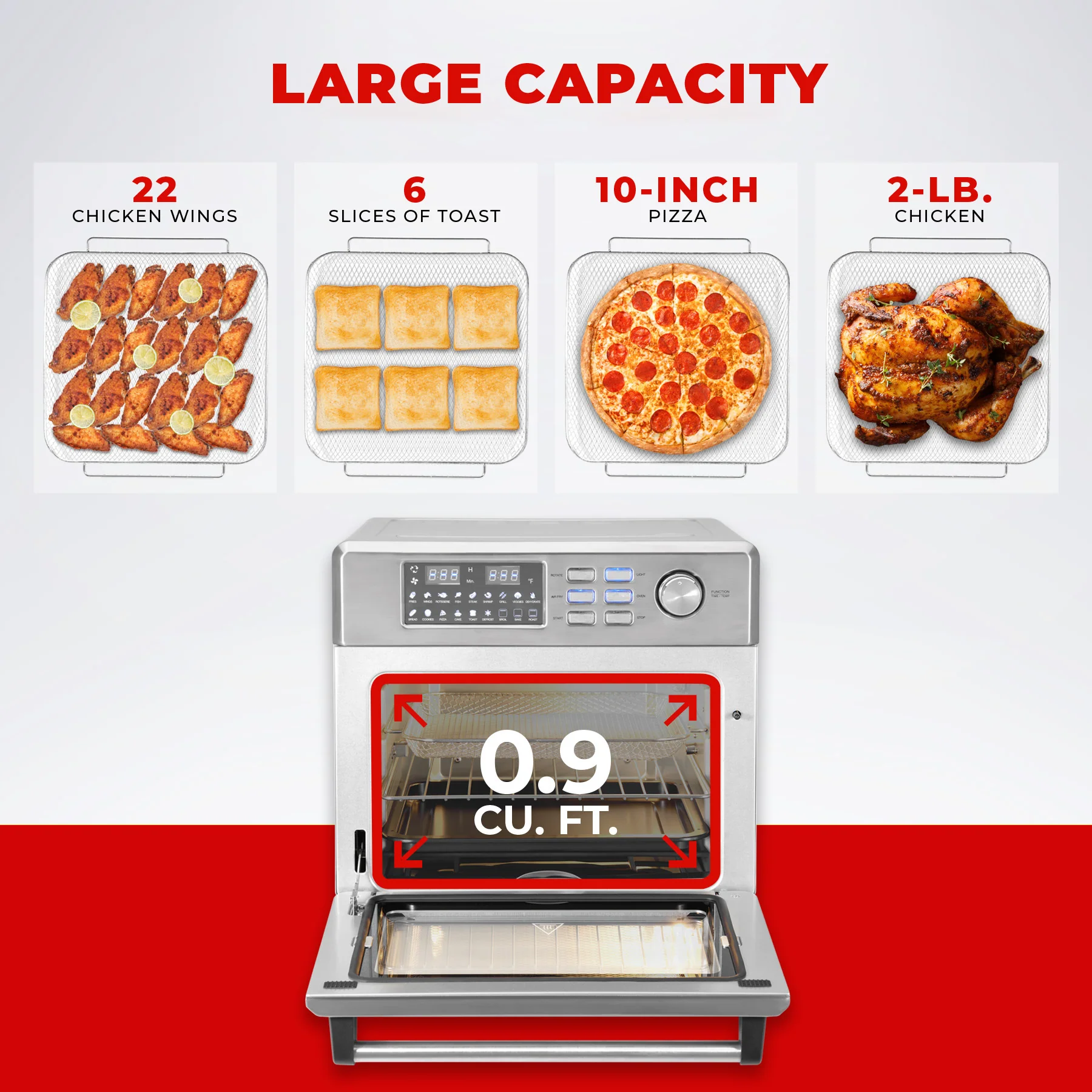 2025 Luchtfriteuse / Convector Oven voor het Aanrecht (CAFO-A2601S)