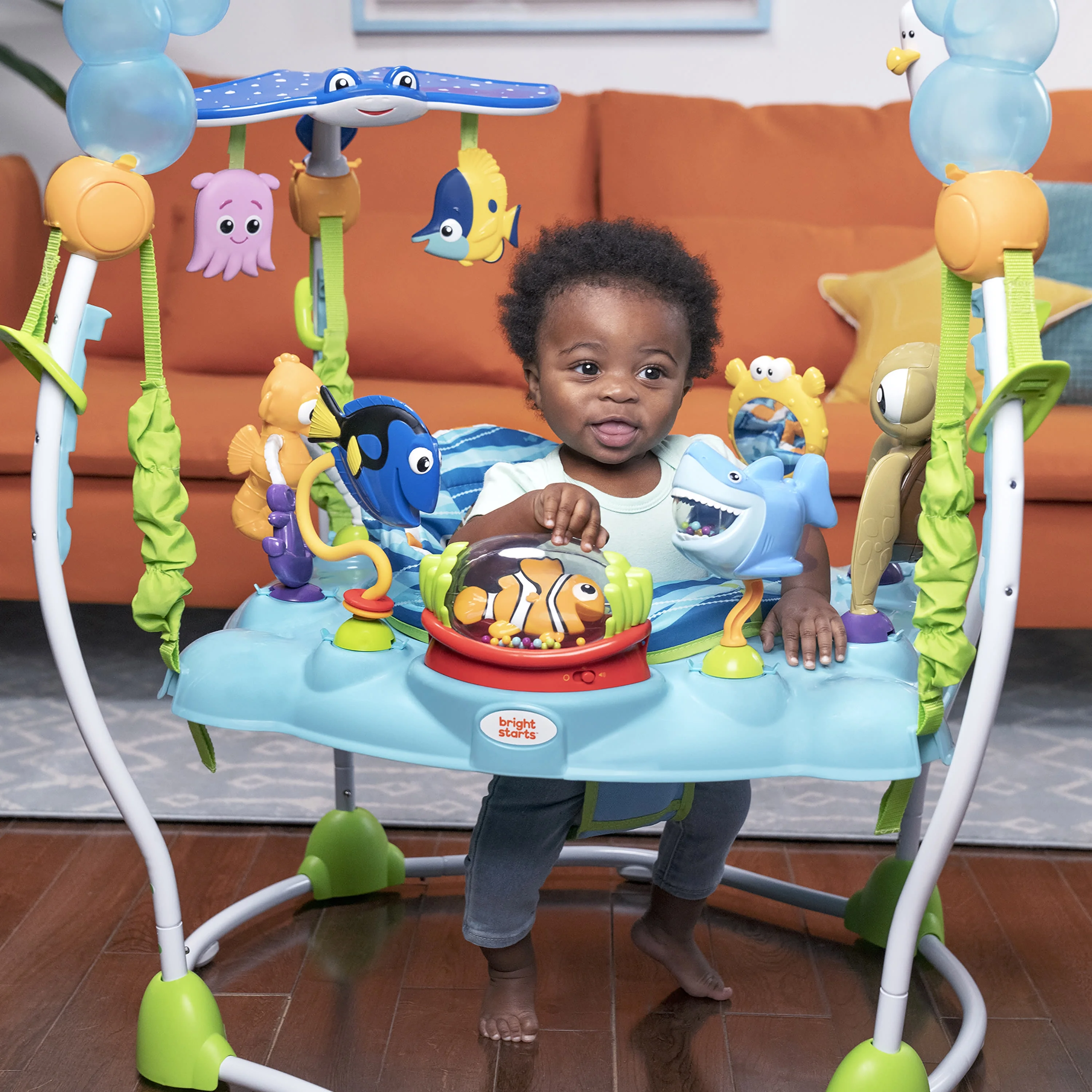 Disney Baby Finding Nemo Verstelbaar Baby-Activiteitencentrum met Wipfunctie van Bright Starts