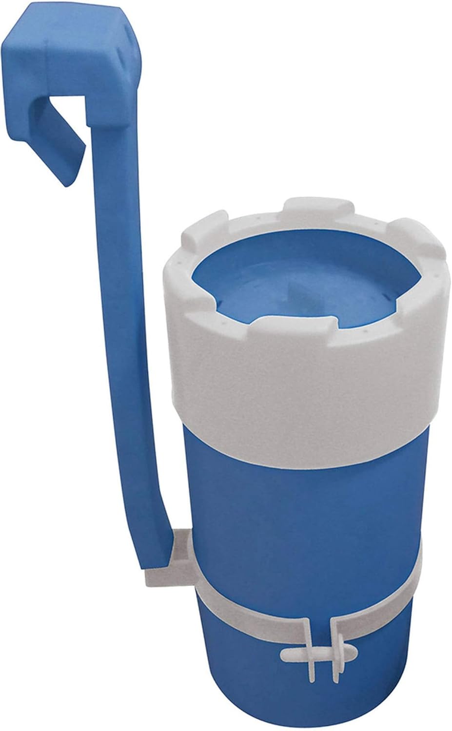 Medipool Stahlwandpool Set (5-teilig) rund 350x120 cm, Stahl 0,4 mm weiß, Folie 0,3 mm blau, Overlap
