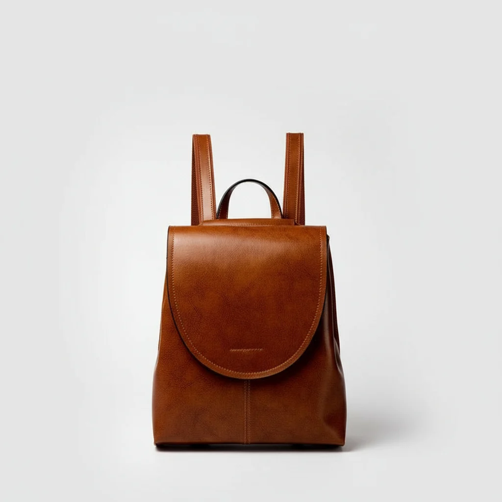 Convertible Leather Backpack Shoulder Bag