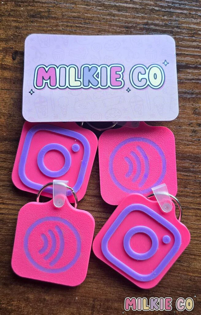 NFC Instagram Keychain