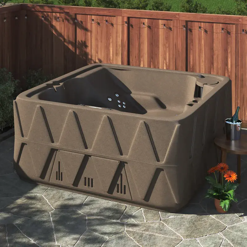 Aquarest Spas Jet Square Plug And Play Hot Tub with Ozonator