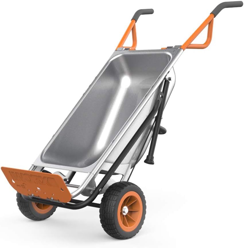 2025 Worx WG050 Tuinkar Aerocart 8-in-1 / Robuuste Kruiwagen / Dolly