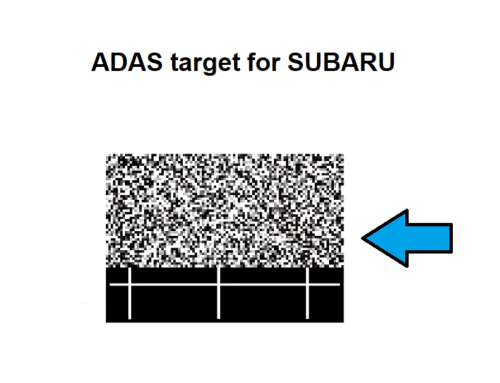 Subaru eyesight ADAS calibration target board type 1 -DIGITAL PATTERN ONLY