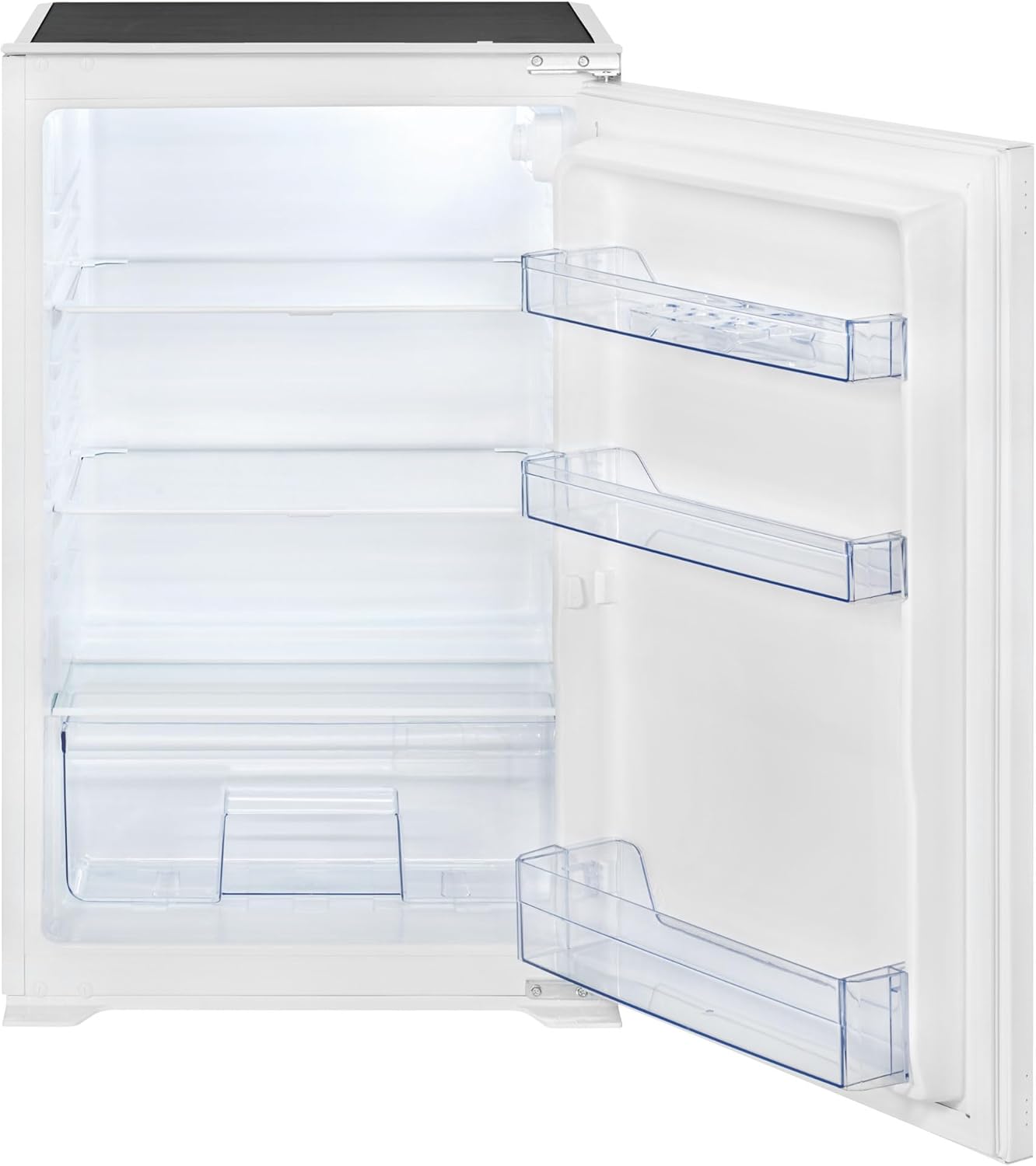 Bomann® Einbaukühlschrank ohne Gefrierfach 129L | Kühlschrank Einbau mit stufenloser Temperaturregelung | Abtauautomatik | Einbau Kühlschrank mit 3 Glasablagen | Schlepptürausführung | VSE 7809