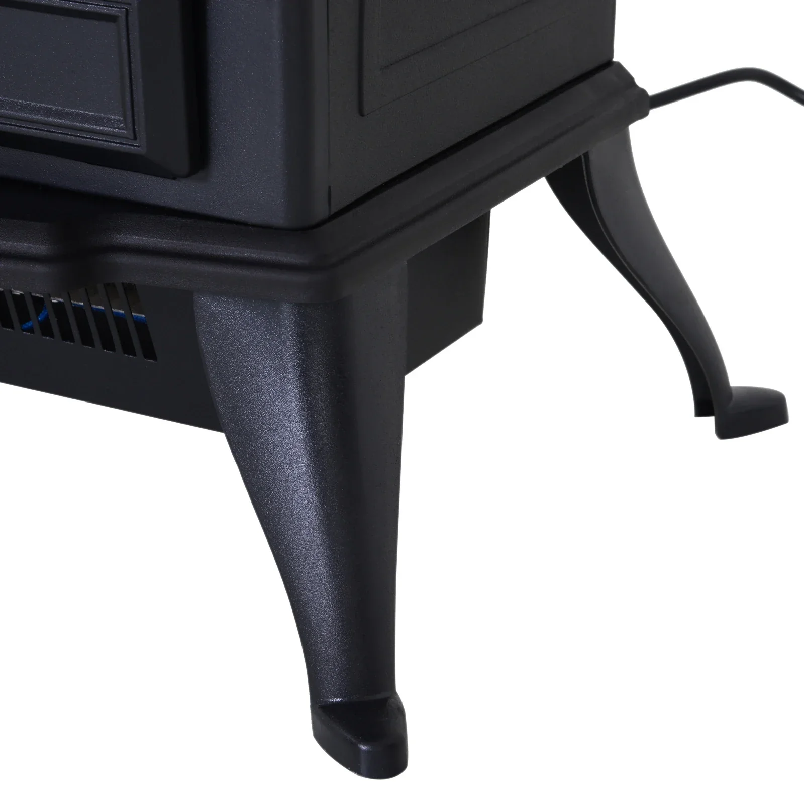 HOMCOM Elektrische haard rustiek design vlameffect