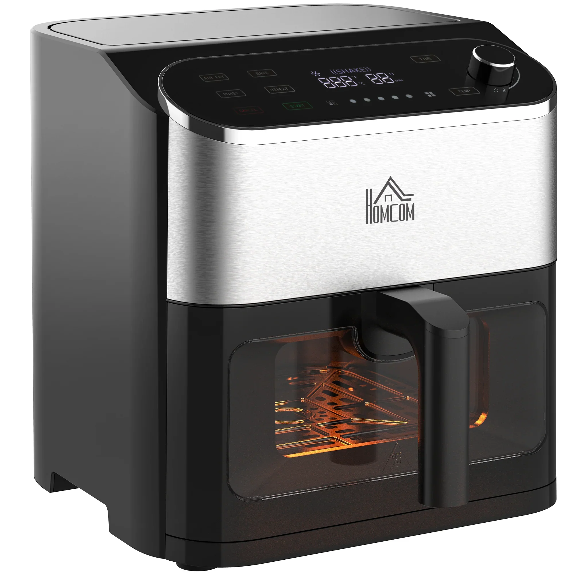 HOMCOM heteluchtfriteuse airfryer vetarm snel koken