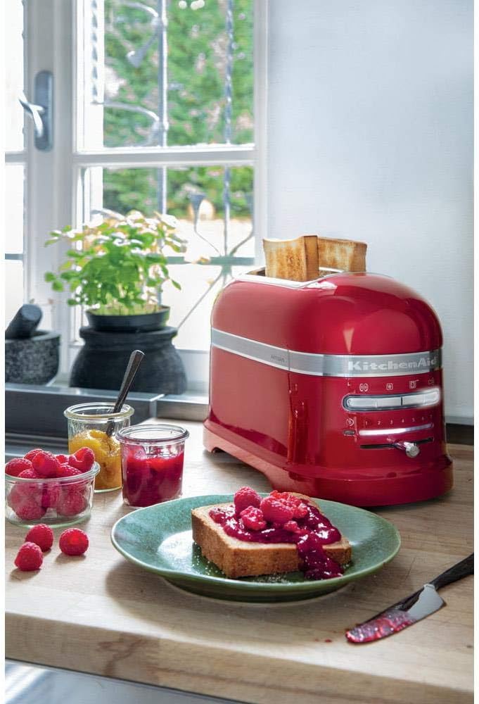 KitchenAid Toaster f��r 2 Scheiben mit Sandwich-Zange | Artisan | Retro Toast Machine | Verschiedene Funktionen und Br?unungsstufen | Gr��n