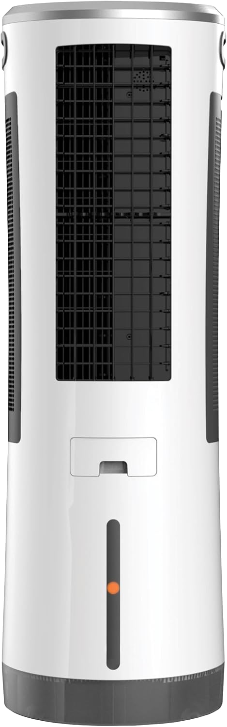 BE COOL 5in1 Luftkühler mit Wasserkühlung - Verdunstungskühler, Ventilator, Luftbefeuchter, Luftwäscher, Mückenabwehr - 110 Watt, 18L Wassertank, Luftumwälzung: 1600m³/h, Fernbedienung, weiß/grau