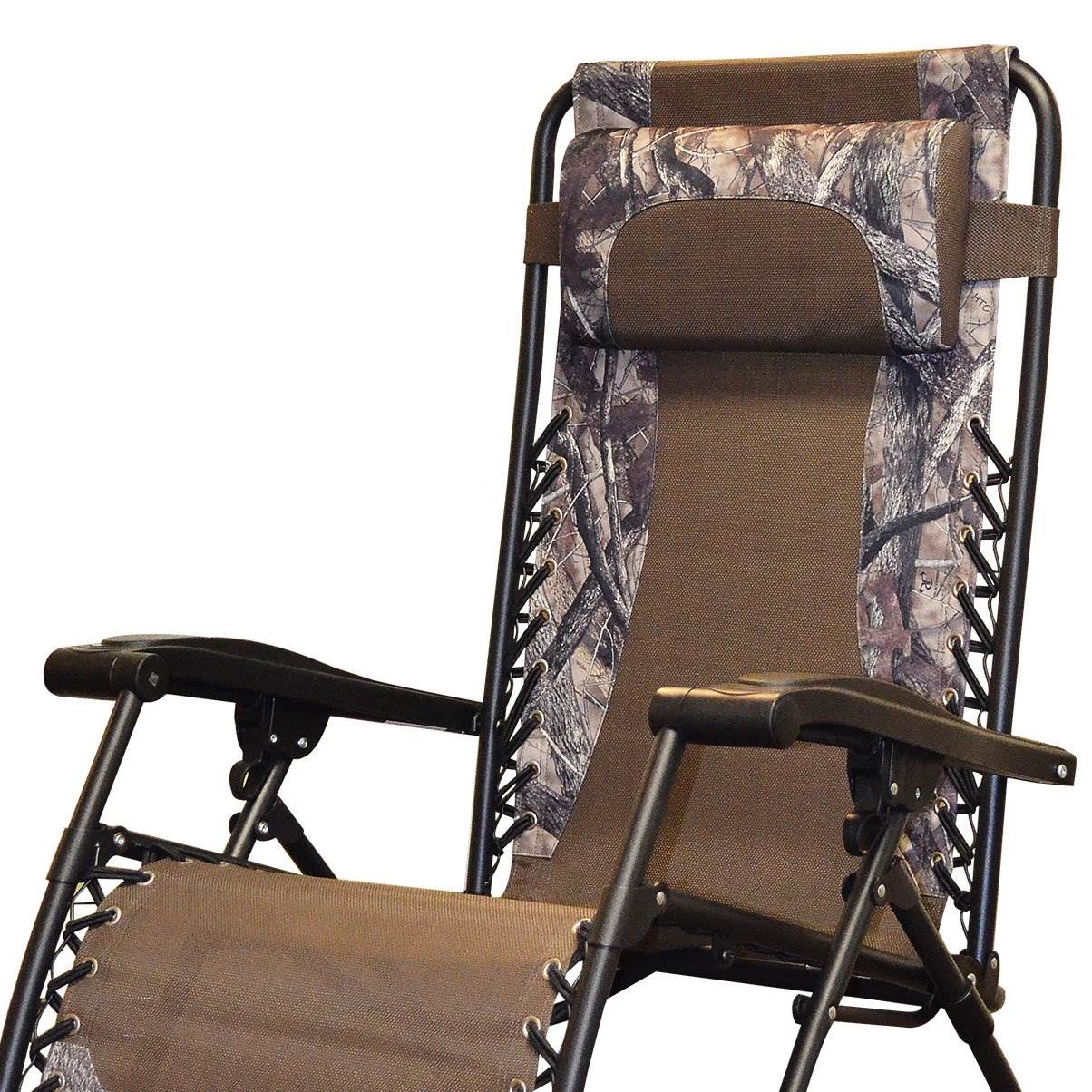 Caravan Canopy Infinity Zero Gravity Stalen Frame Patio Deck Stoel, Camouflage