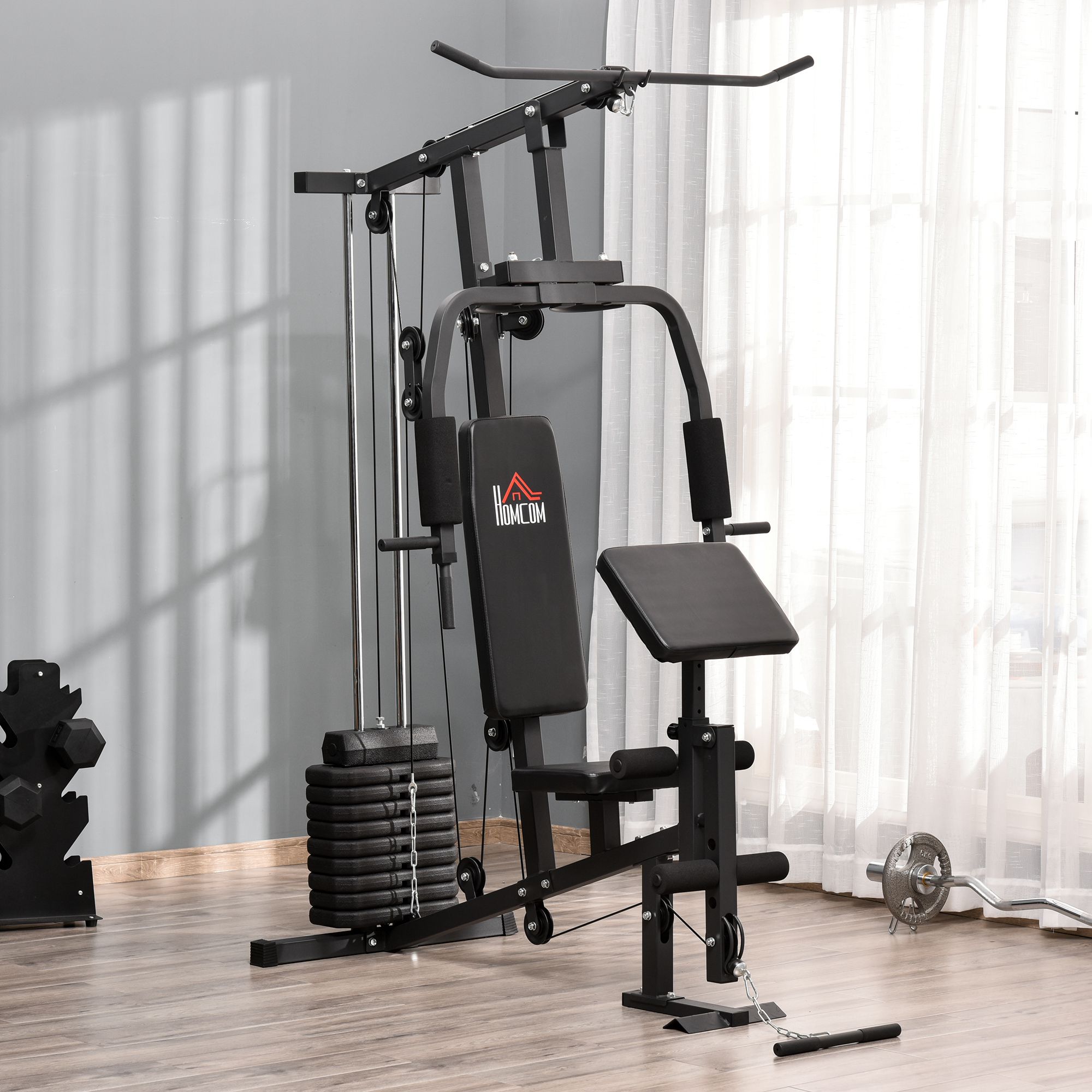 krachtstation fitnessapparaat multigym
