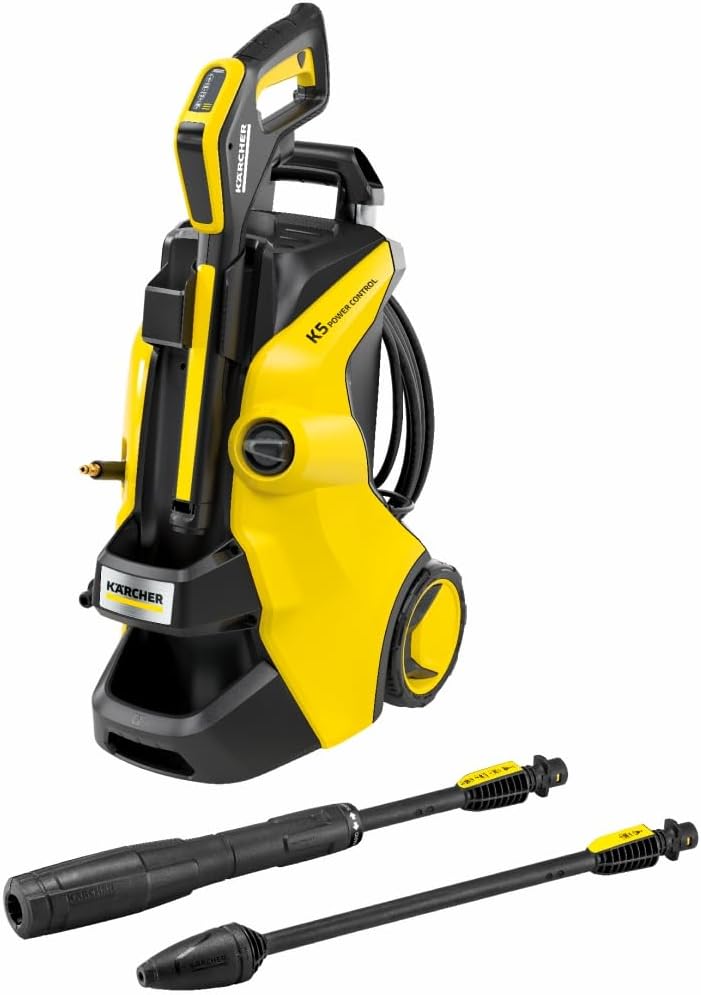 Krcher Hochdruckreiniger K 5 Compact, Druck: max. 145 bar, Durchfluss: max. 500 l/h, Flchenleistung: 40 m/h, Wasserfilter, Gewicht: 12 kg, Hochdruckschlauch und -pistole, Dreckfrser, Strahlrohr