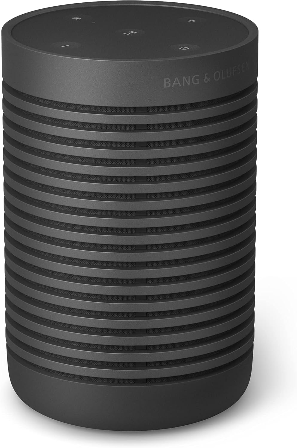 Bang & Olufsen Beosound Explore – Kabelloser tragbarer Bluetooth Outdoor-, Heim- und Reise, 27 Stunden Akkulaufzeit, wasserdichter 360° Lautsprecher + USB-C Ladekabel - Schwarz Anthracite