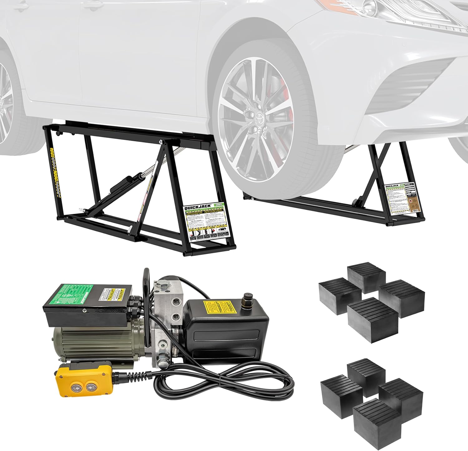 5000TL Portable Car Lift – ALI Certified 5,000 lb Capacity with 110V Power Unit, Compact Alternative to a 2-Post Car Lift for Garage, Home Mechanics, DIY Auto Repair, or Shop Use