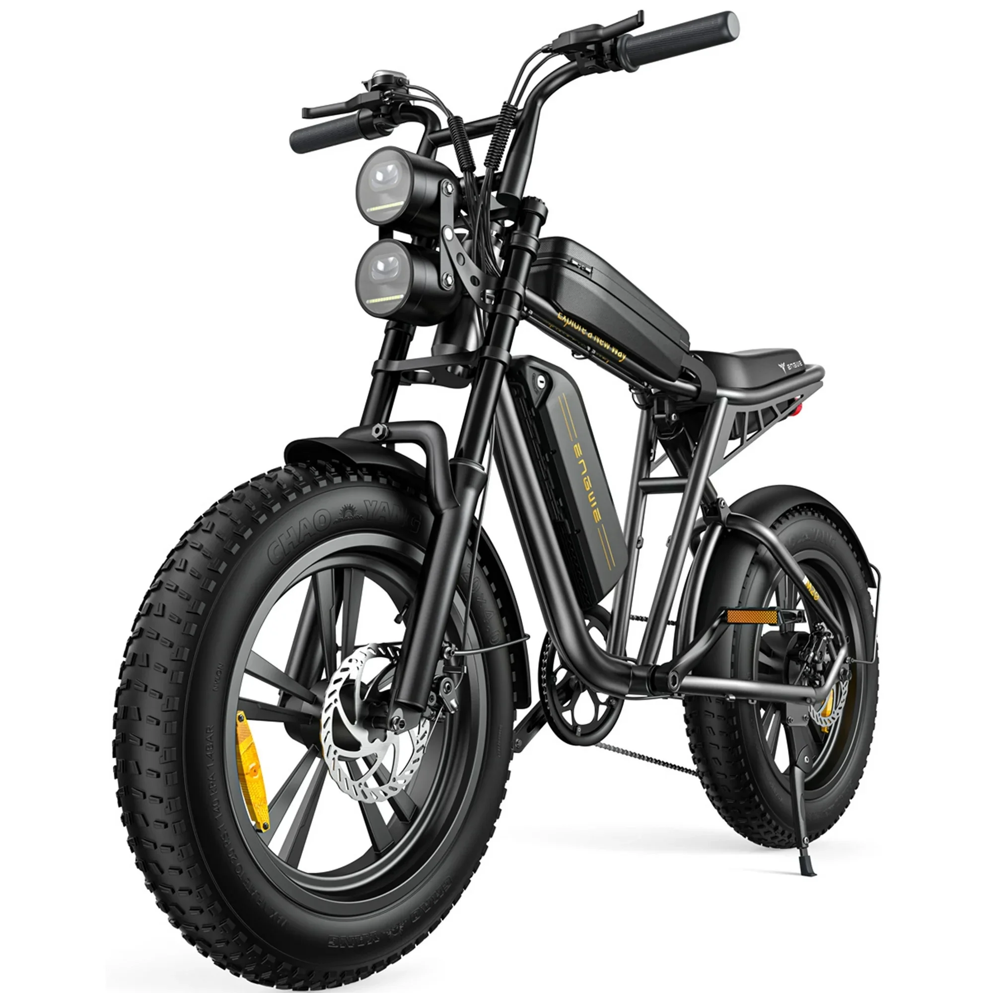 AKEZ Electric Bike for Adults �?1000W 28mph Moped Ebike with 48V 13A Removable Battery, Up to 94 Miles All Terrain Off Road E-Bike with 20*4.0′�?Fat Tire,Full Suspension,7-Speed UL Certified