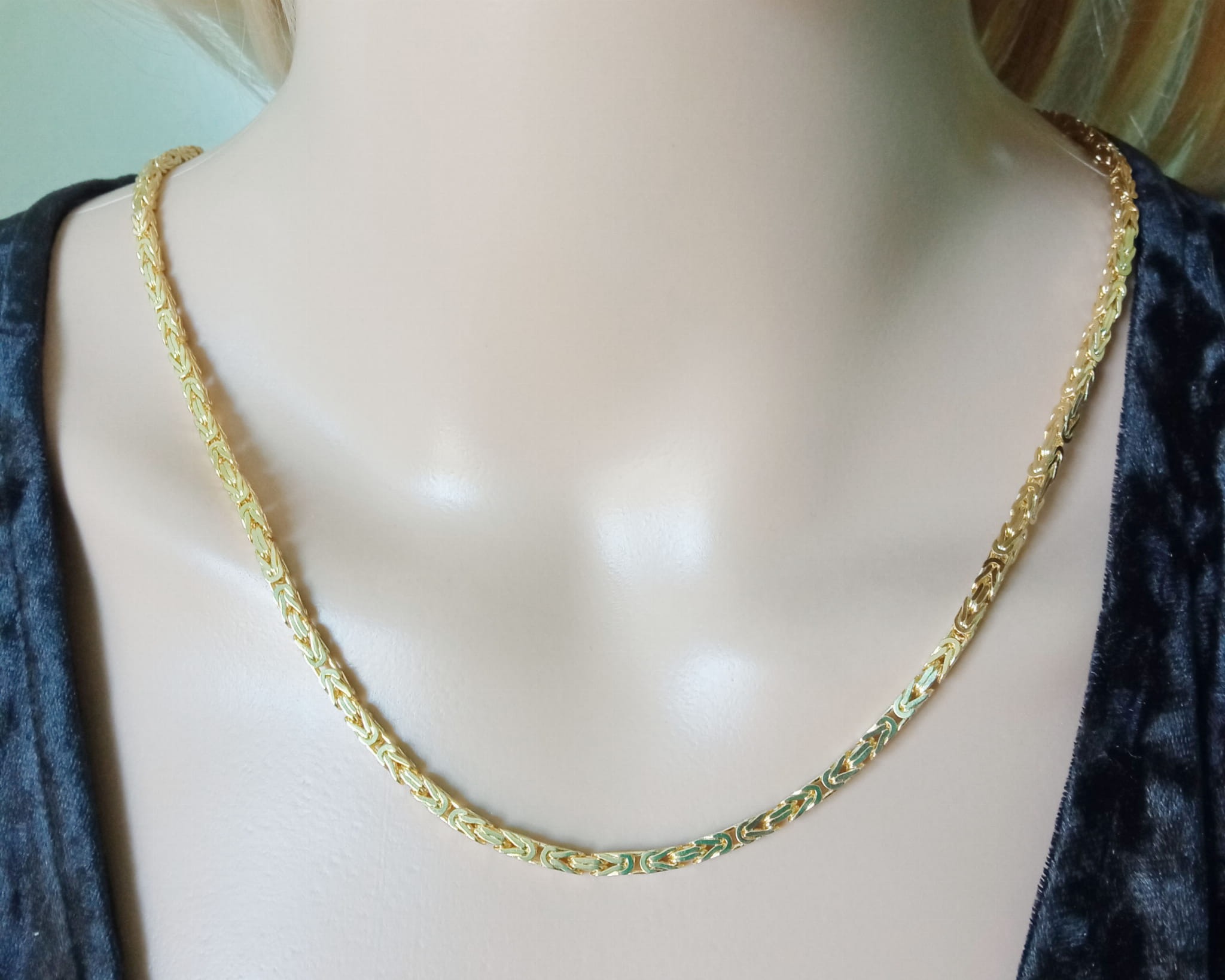 Złoty łańcuszek pełny królewski Próby 585