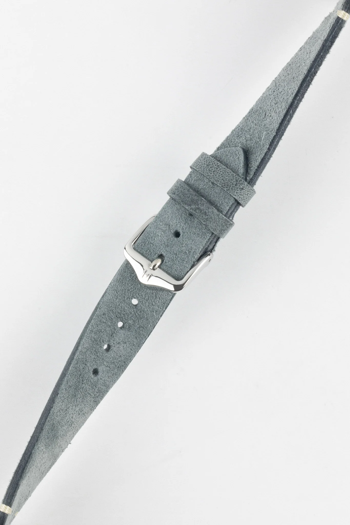 Hirsch SERRO Suede Watch Strap in Grey