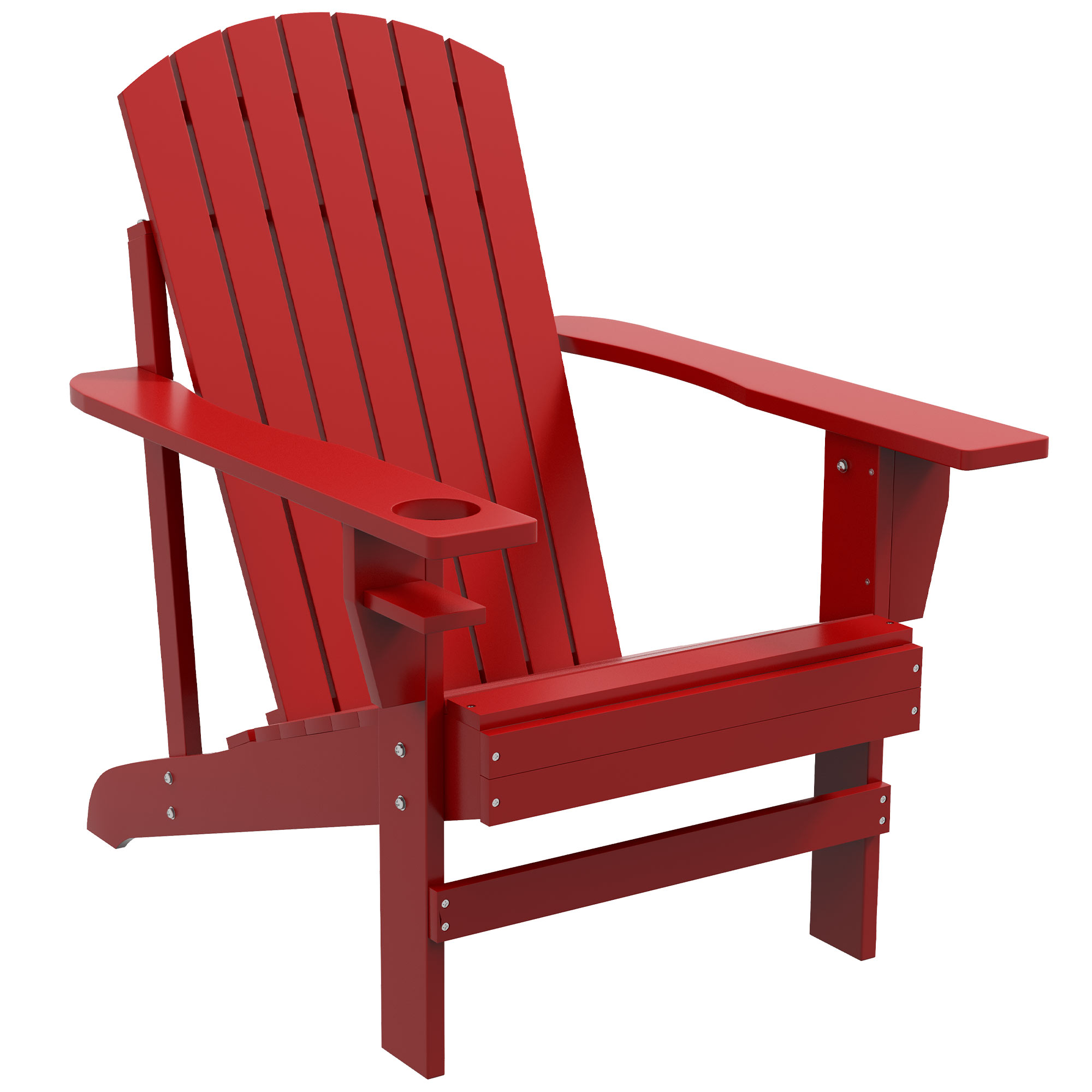 Adirondack Tuinstoel Tuinsessel Outdoor-Sessel, 72 cm x 97 cm x 92 cm, Rood
