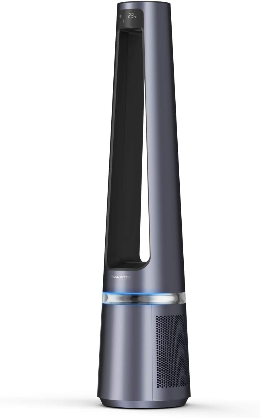Rowenta QU5062 Eclipse 3in1 Luftreiniger, Heizlüfter, Ventilator, filtert 99,9% der Partikel, für 30 m2 Raumgröße, schnelle Heizung bis zu 35°C, automatischer Tag- und Nachtmodus, Schwarz/Grau