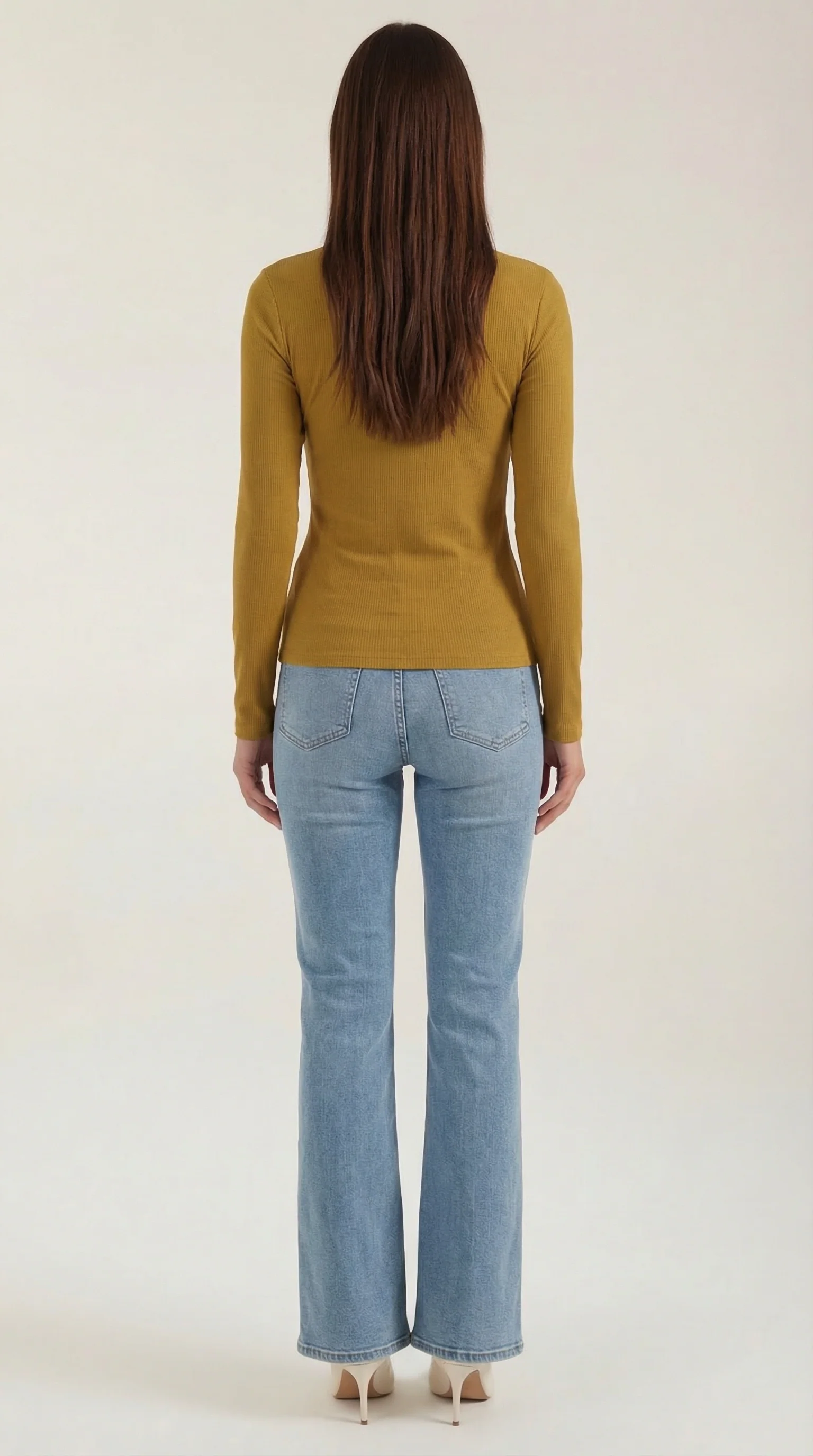 Langarmshirt mit gerippter Struktur