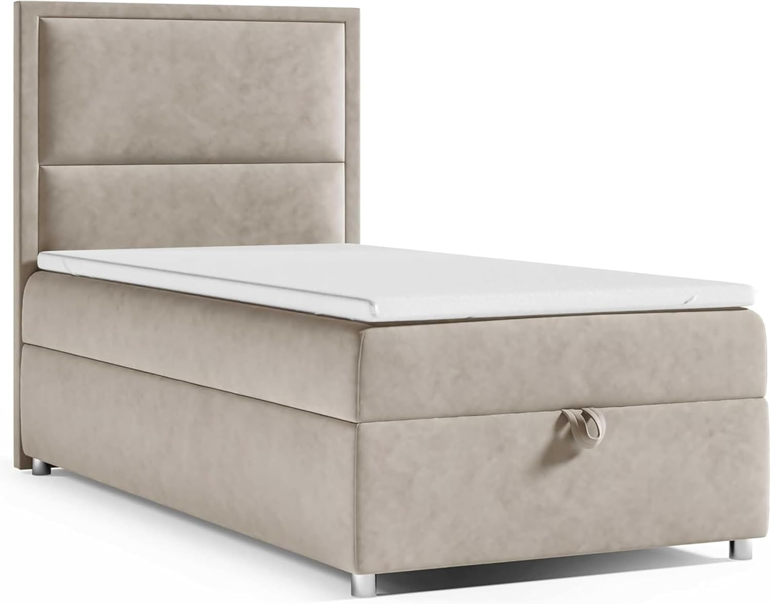 Boxspringbett Trinity k-11 mit 7-Zonen Bonell-Federkernmatratze | Boxspringbett 100x200 | Boxsprintbett mit Matratze Und Stauraum | Polsterbett 100x200 - Lieferung bis Bordsteinkante