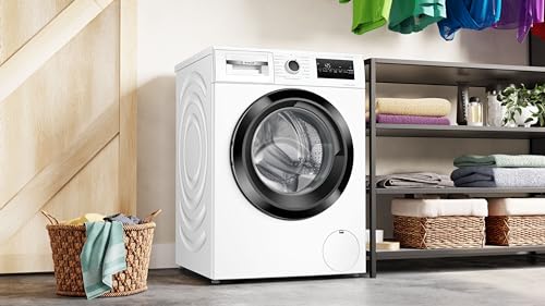 2025 Bosch WAN282K3, Serie 4, Lavatrice a Caricamento Frontale, 8 kg, 1400 giri/min, SpeedPerfect, Massimo Risparmio di Energia e Acqua, Funzione Aggiungi Capi, Igiene Elevata, AquaStop, IronAssist