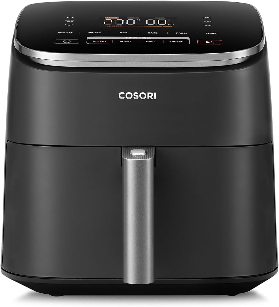 COSORI Air Fryer TurboBlaze 6L,30-230degrés Celsius, Friteuse sans Huile 5 vitesse du ventilateur turbo,compact,10 en 1,Ecran Tactile, 100 plus recettes en ligne et papier, 96 tableaux de cuisson