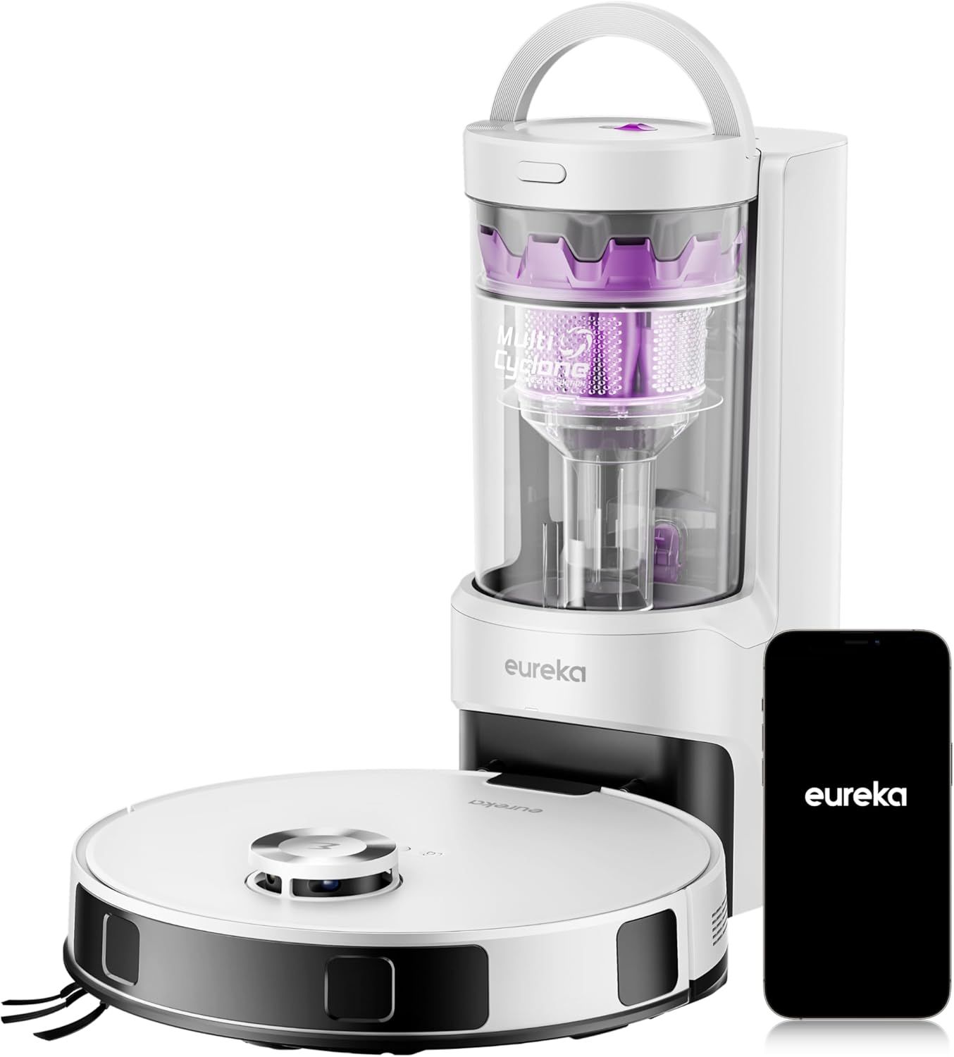 Eureka Evo Plus Robot Vacuum & Mop with Self-Emptying, 10000Pa Suction, LiDAR Navigation