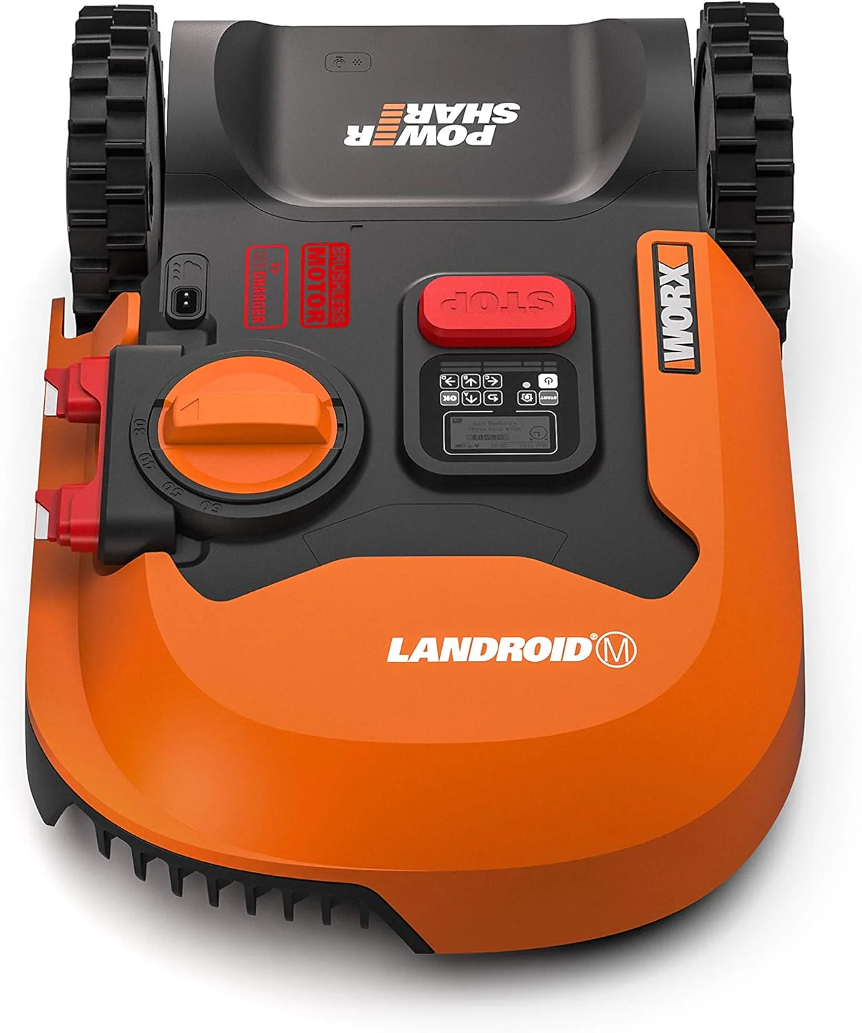 WORX Landroid M WR141E robotmaaier/accugrasmaaier voor kleine tuinen tot 500 m2/zelfrijdende grasmaaier voor een nette gazonsnit, veelkleurig