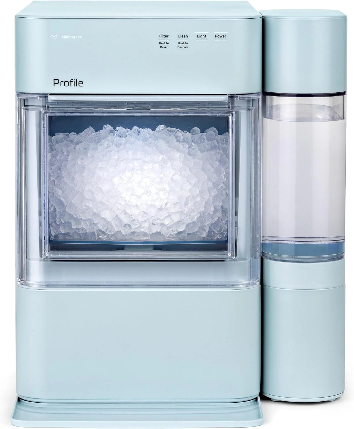GE Profile Opal 2.0 XL with 1 Gallon Tank, Chewable Crunchable Countertop Nugget Ice Maker, Scoop included, 38 lbs in 24 hours, Pellet Ice Machine with WiFi & Smart Connected, Stainless Steel