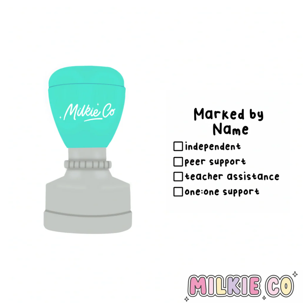 'Marked by' Checklist Stamp (Modern)