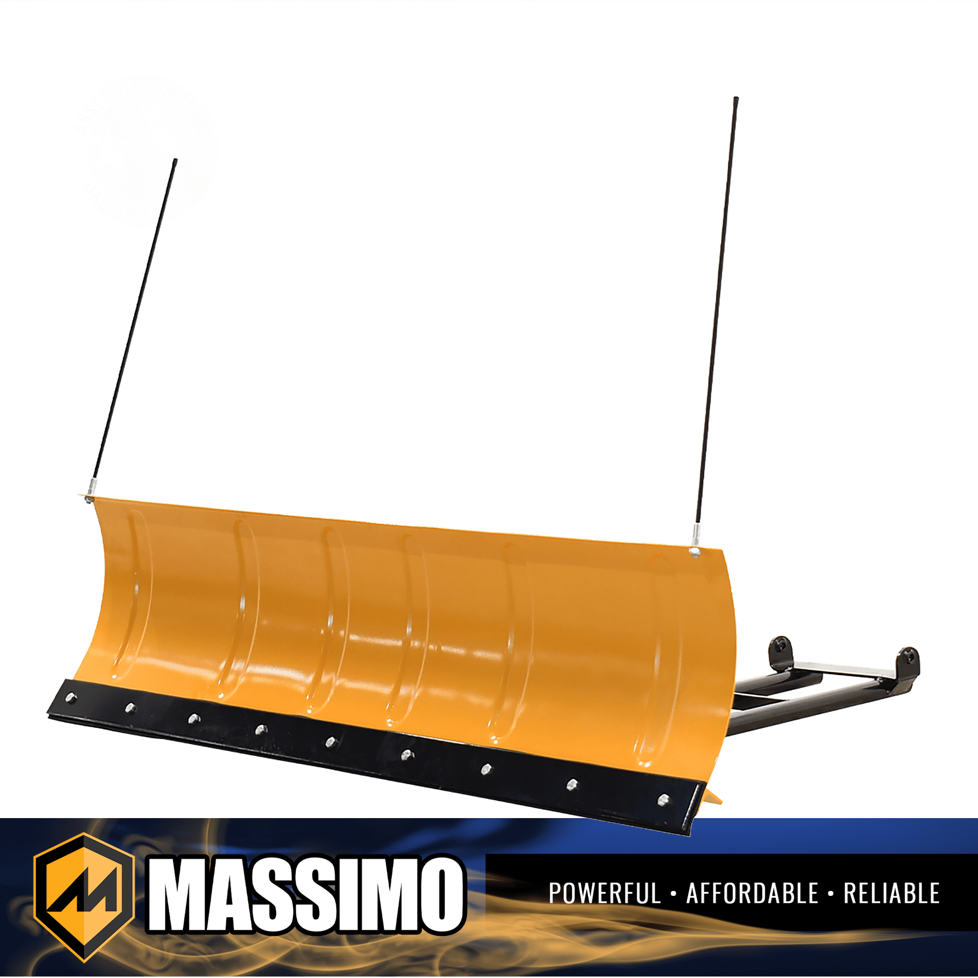 Massimo 60′′ Universal Snowplow Blade Attachment for UTV/ATV – Durable, Adjustable, Polaris-Compatible