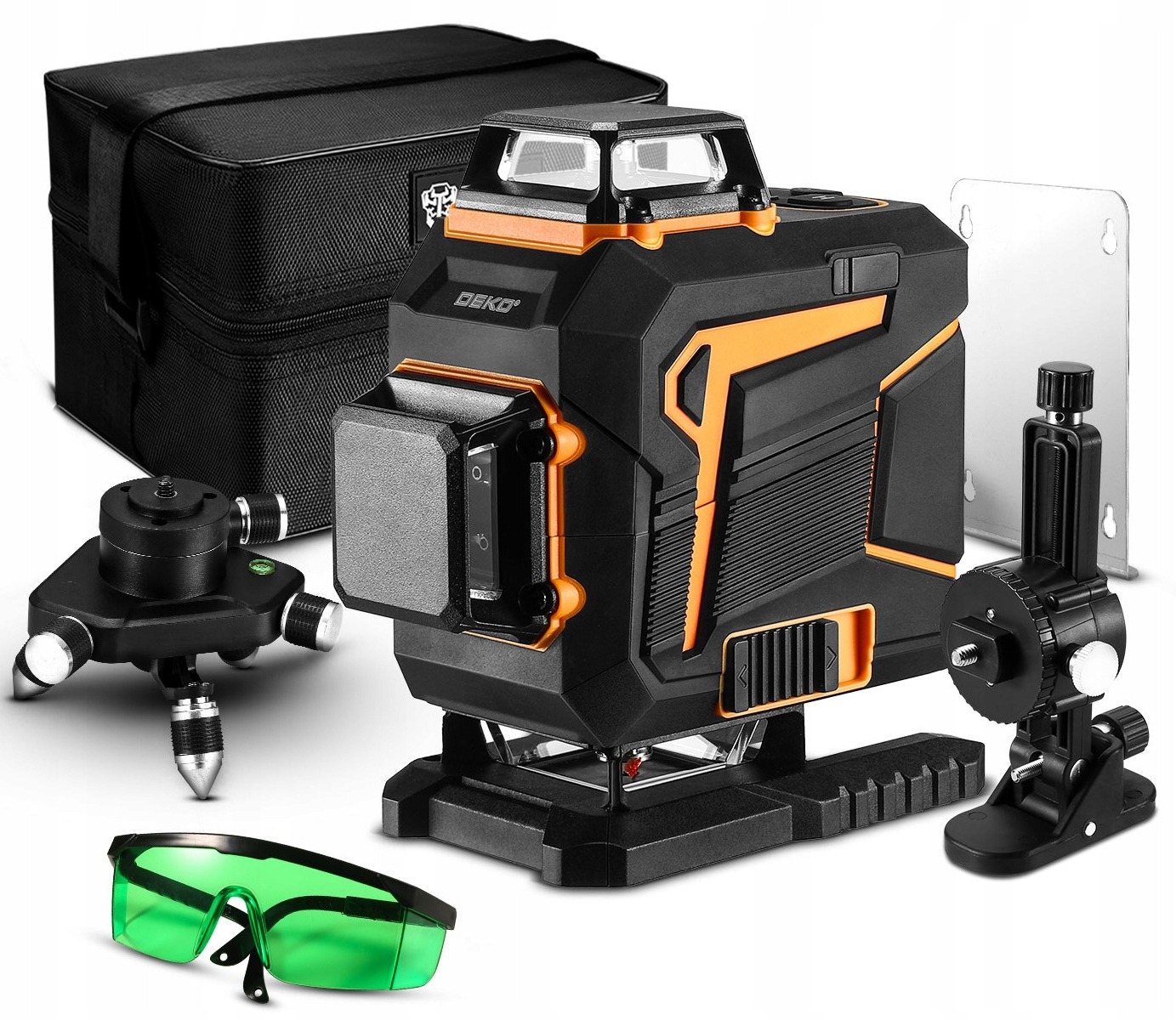 Laser krzyżowy DEKO DKLL16PS1 LASER KRZYŻOWY POZIOMICA LASEROWA 30 m