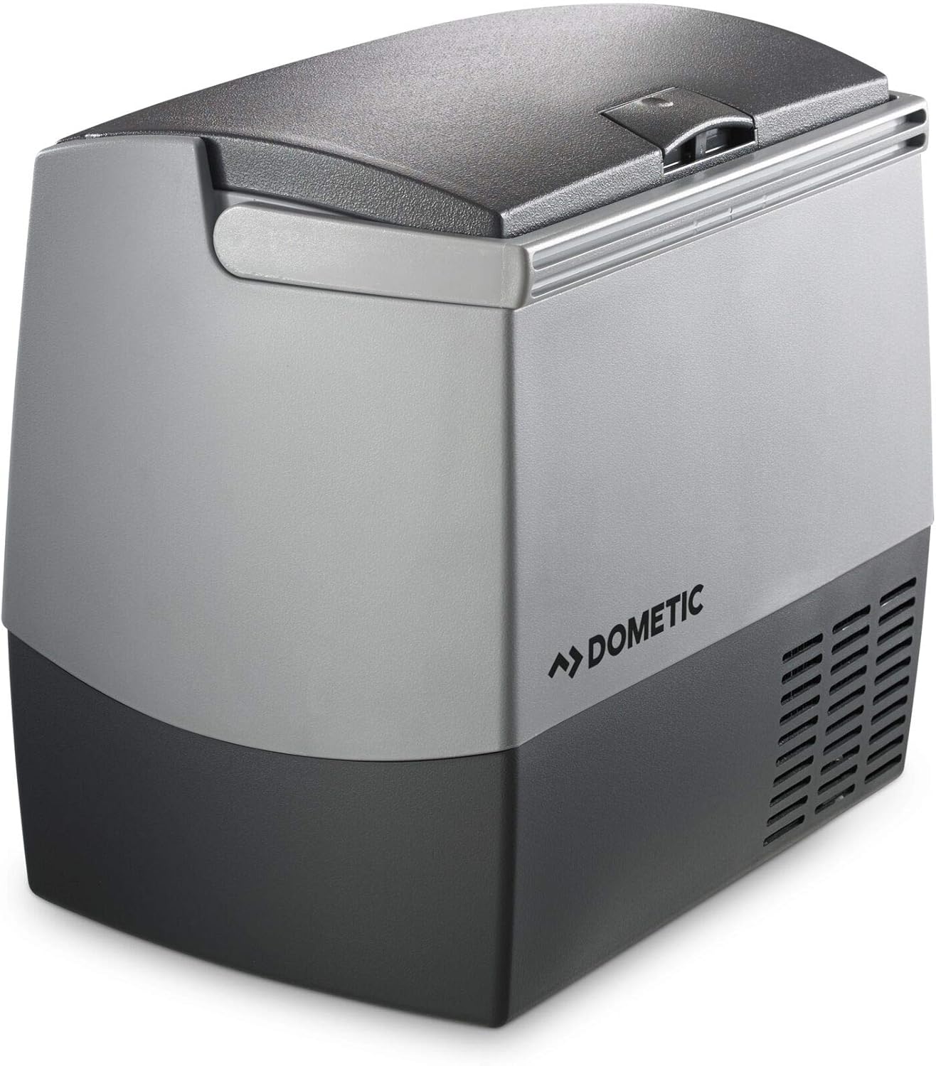 DOMETIC CoolFreeze CDF 36, tragbare elektrische Kompressor-Kühlbox/Gefrierbox, 31 Liter, 12/24 V für Auto, LKW oder Boot mit Batteriewächter, Grau
