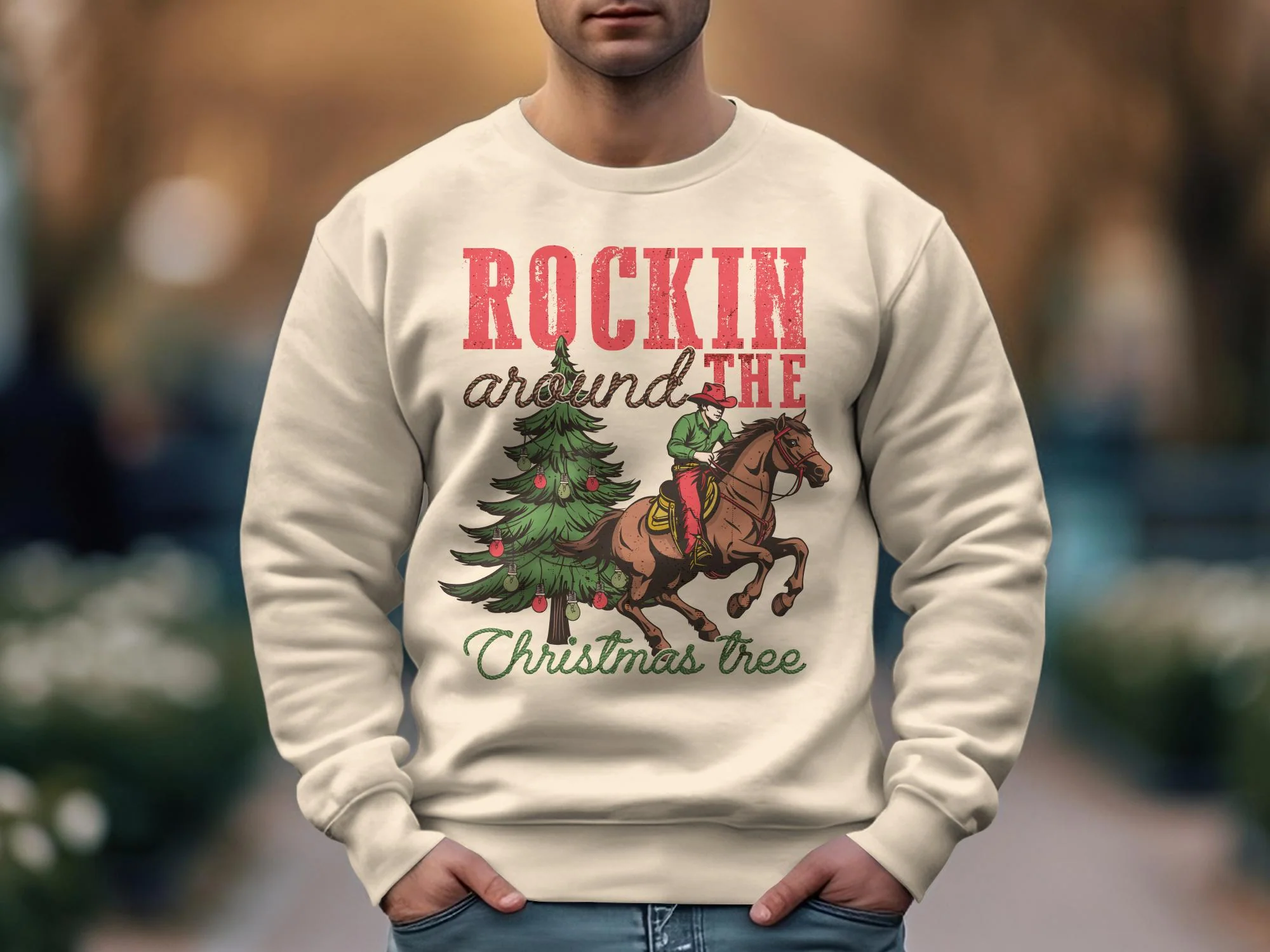 Vintage Christmas Western Shirt, Cowboy Christmas Shirt