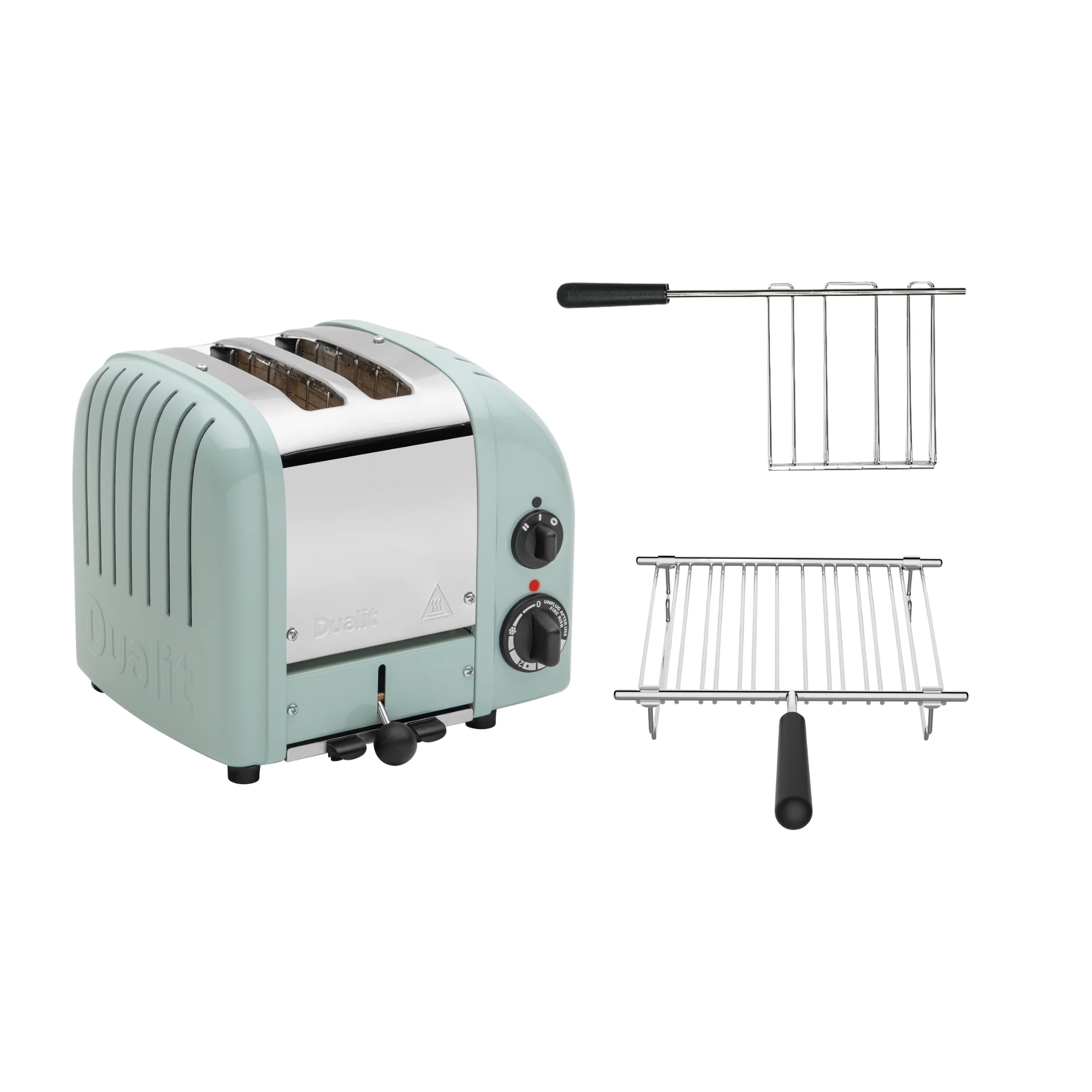 2025 Dualit Toaster Set 2 �C 2-sleuf Broodrooster met Broodjeshouder en Sandwich Tang
