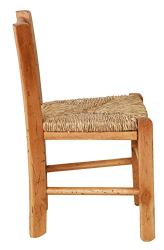 Biscottini Sedia bambini in legno di faggio L31xPR30xH50,5 cm   Sedia per bambini Made in Italy   Sediolina per bambini con seduta in paglia : Casa e cucina