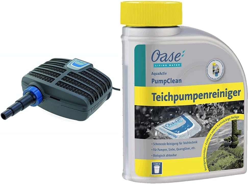 OASE 51096 Filter und Bachlaufpumpe AquaMax Eco Classic 5500, 5300 l/h F?rderleistung, energiesparende Bachlaufpumpe, Teichpumpe, Filter, Pumpe, Bachlauf, Dunkelgrau