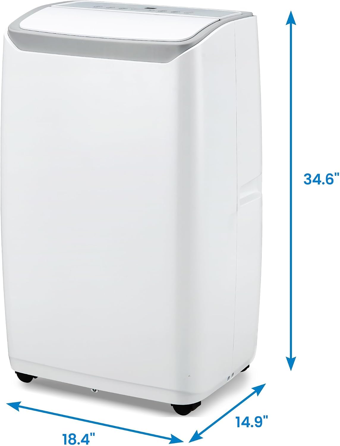 Tragbare Klimaanlagen, 12000 BTU Tragbarer AC für Räume bis zu 550 Sq.Ft, 3-in-1 AC mit schneller Kühlung, Luftentfeuchter & Drei-Geschwindigkeits-Lüfter, 24H Timer/Fernbedienung/Ultra Leise für