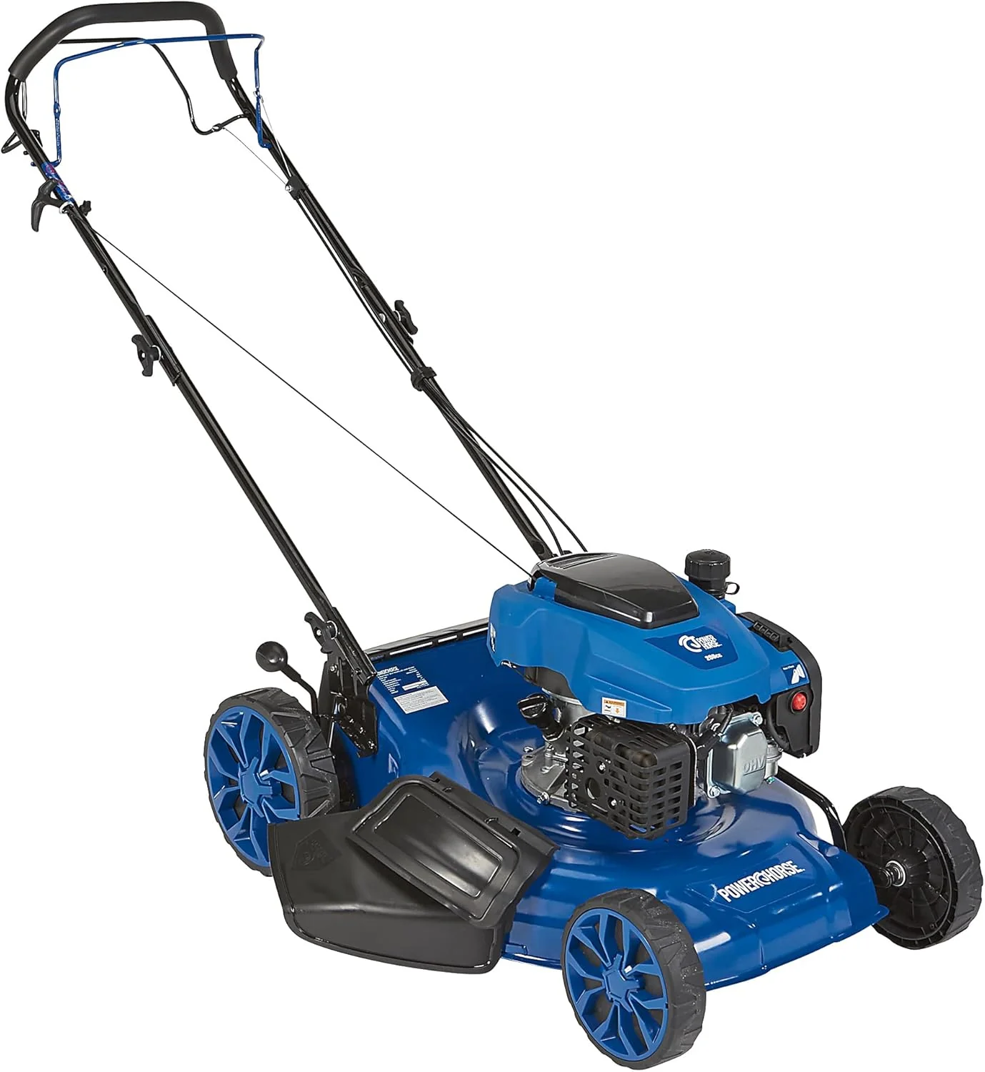 21-Inch 3-in-1 Self-Propelled Gas Lawn Mower 200cc 4-Stroke OHV Engine, Mulch, Bag