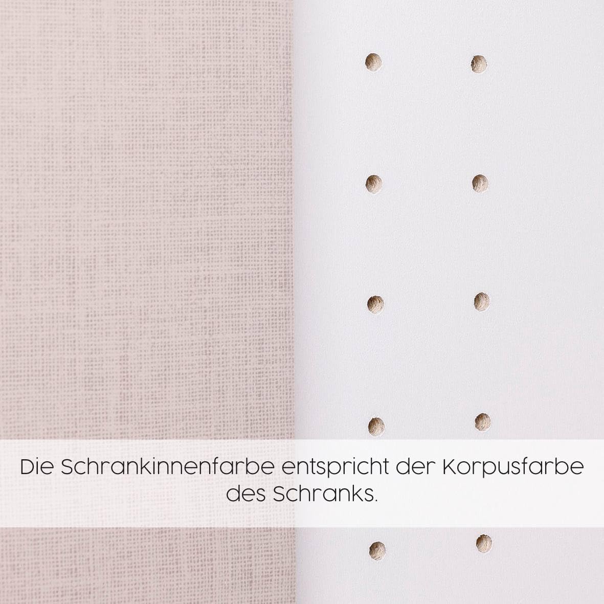 Rauch Möbel Nabila Kleiderschrank für Schlafzimmer, Kinderzimmer, Jugendzimmer, Flur, 3-türig, Push-to-Open, mit Zubehör Classic, Farbe Weiß, Breite 140 cm