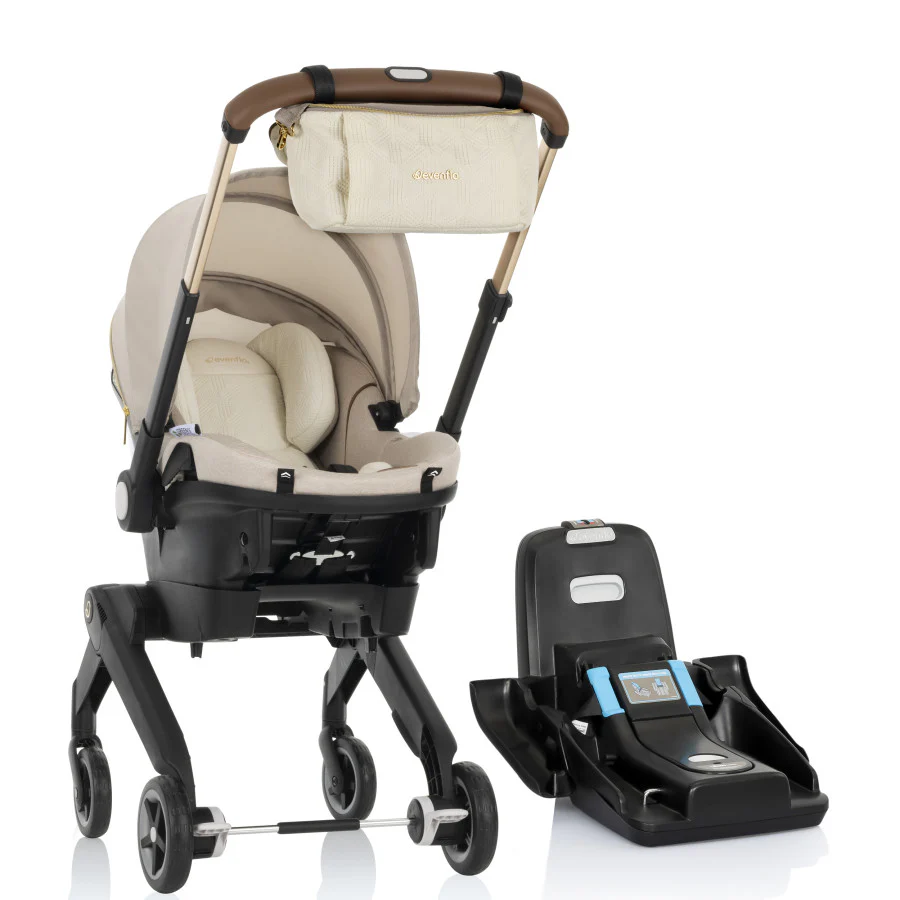 Limited Edition Shyft DualRide Babyautostoel Kinderwagen Combinatie met Green & Gentle Stof