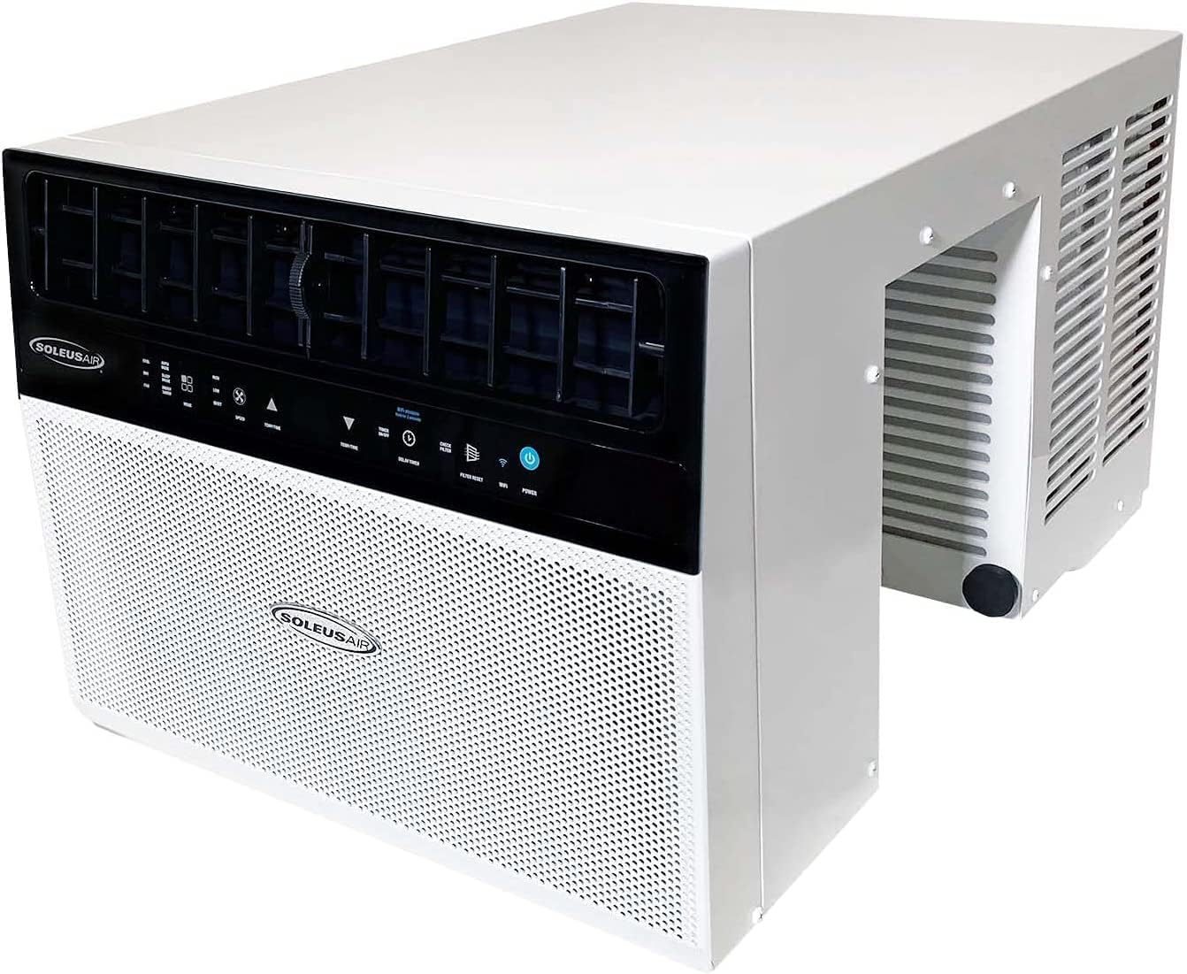 Soleus Air Exklusive 8.000 BTU mit WLAN-Klimaanlage, Klasse für Sicherheit und Flüsterleise, zusammen mit Blick auf das Fenster (passend für bis zu 27,9 cm breite Fensterbank)