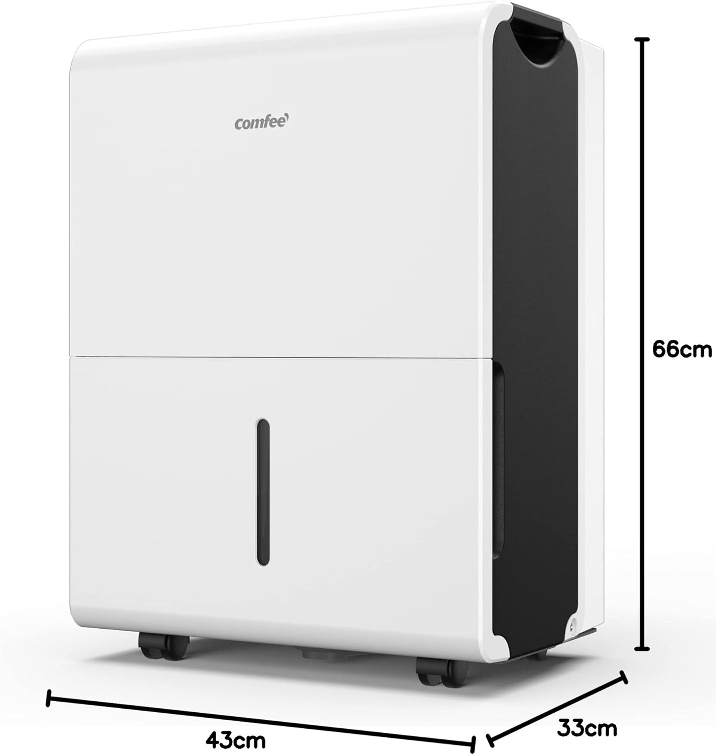 Comfee Luftentfeuchter, 30L/24h, Raumgröße ca. 180m³(80m²), Intelligenter Entfeuchtermodus, 24H Timer, Wassertank 3L, MDDP-30DEN7