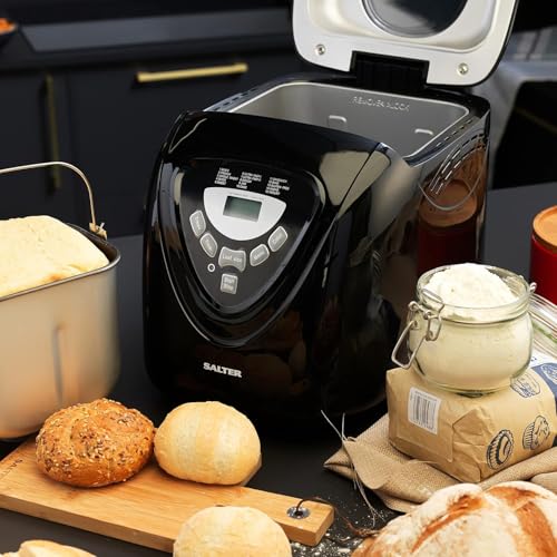 Wintem Macchina per Pane 600W con 15 Programmi Nero e Argento   Antiaderente e Display LCD   Prepara Pane Bianco, Integrale, Senza Glutine, Brioche e Impasti per Dolci   Capacità 907,2g : Amazon.it: Casa e cucina