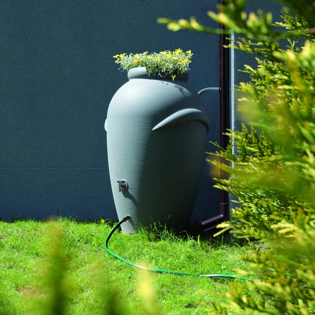 Regenwatercontainer, regenton AQUA CAN regenton terracotta 210L