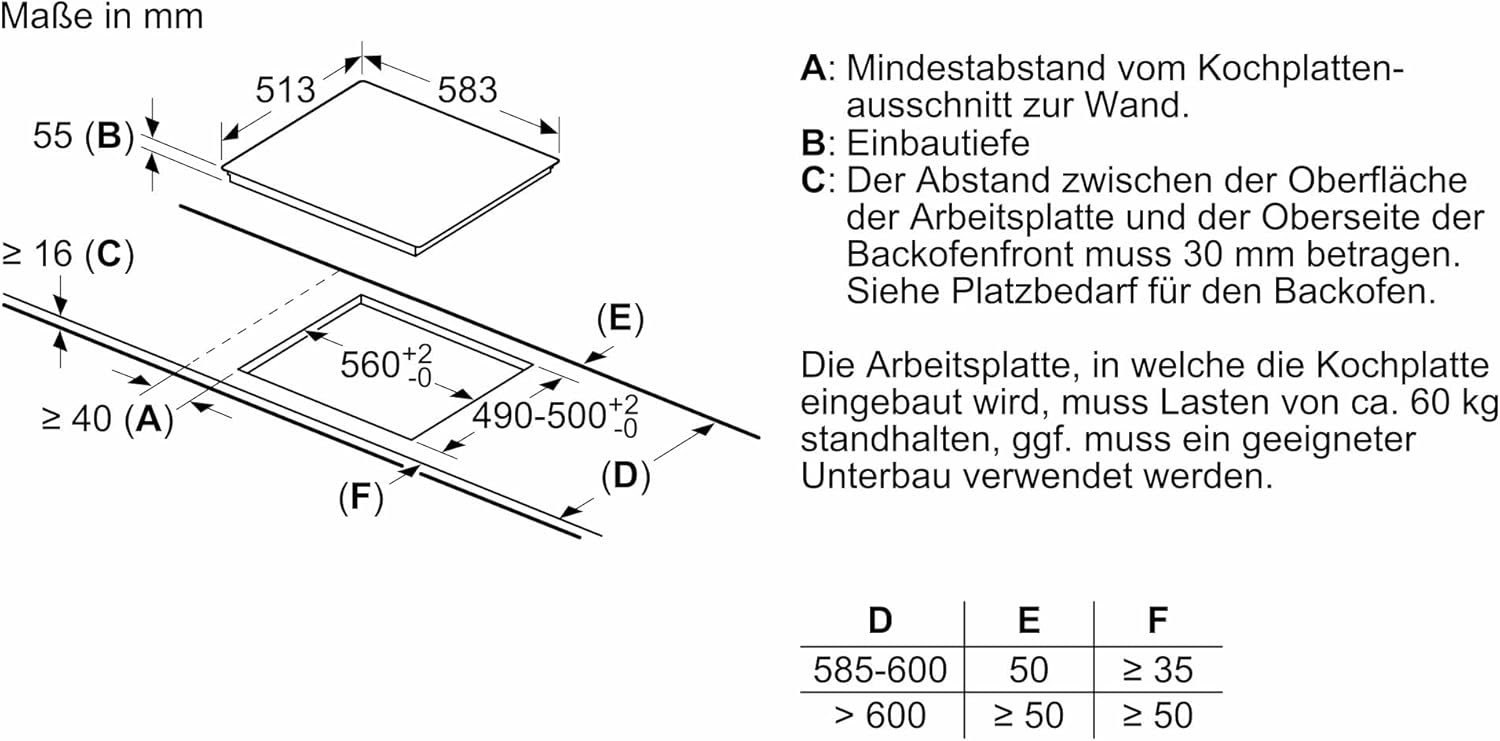 Siemens EH645BFB6E, Stiftung Warentest Testsieger*, iQ300, Induktionskochfeld, 60 cm, Schwarz, Mit Rahmen aufliegend, TouchControl, powerBoost, Timer, Kindersicherung