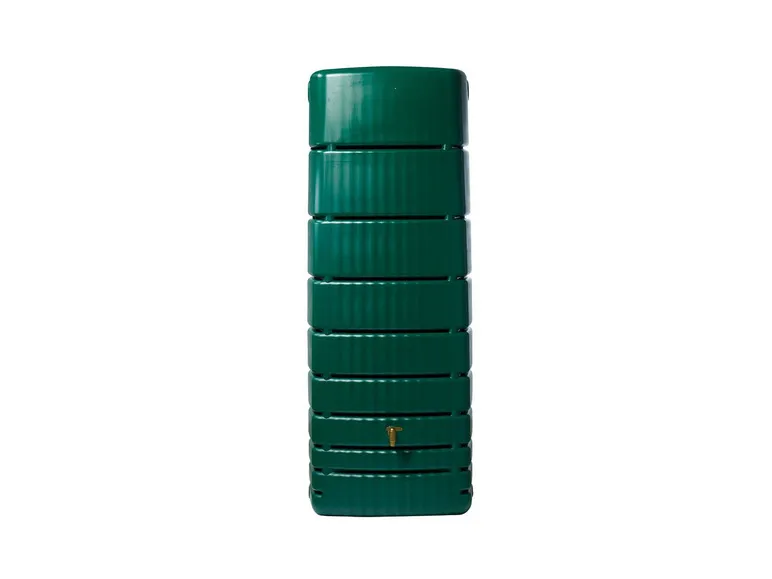 4rain Regentonne »SLIM«, 650 Liter Volumen, inklusive Auslaufhahn und Windsicherung